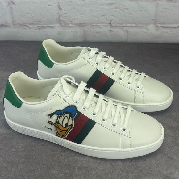 Gucci x Disney NIB Donald Duck Ace Web Low Top Sneakers - Picture 3 of 12